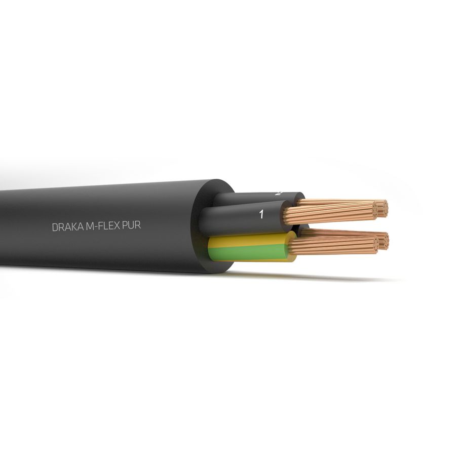 Haspel a 500m. M-FLEX PUR 300/500V bk# 4G1,5mm²