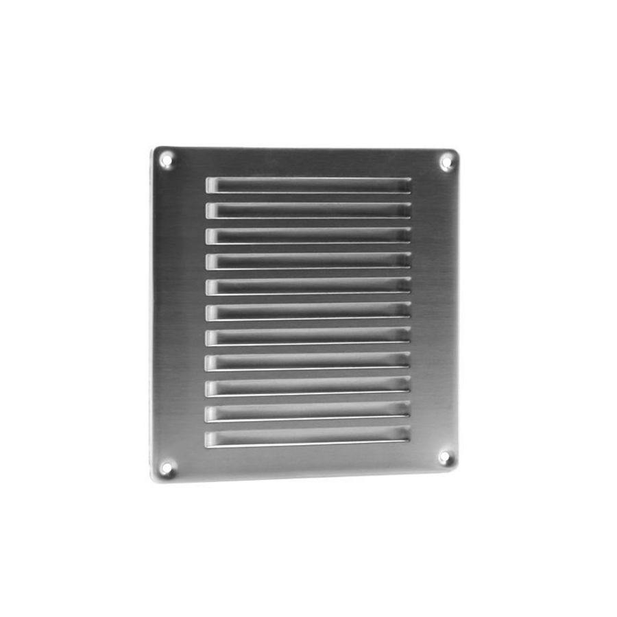 RVS ventilatierooster In-Line 160x160mm