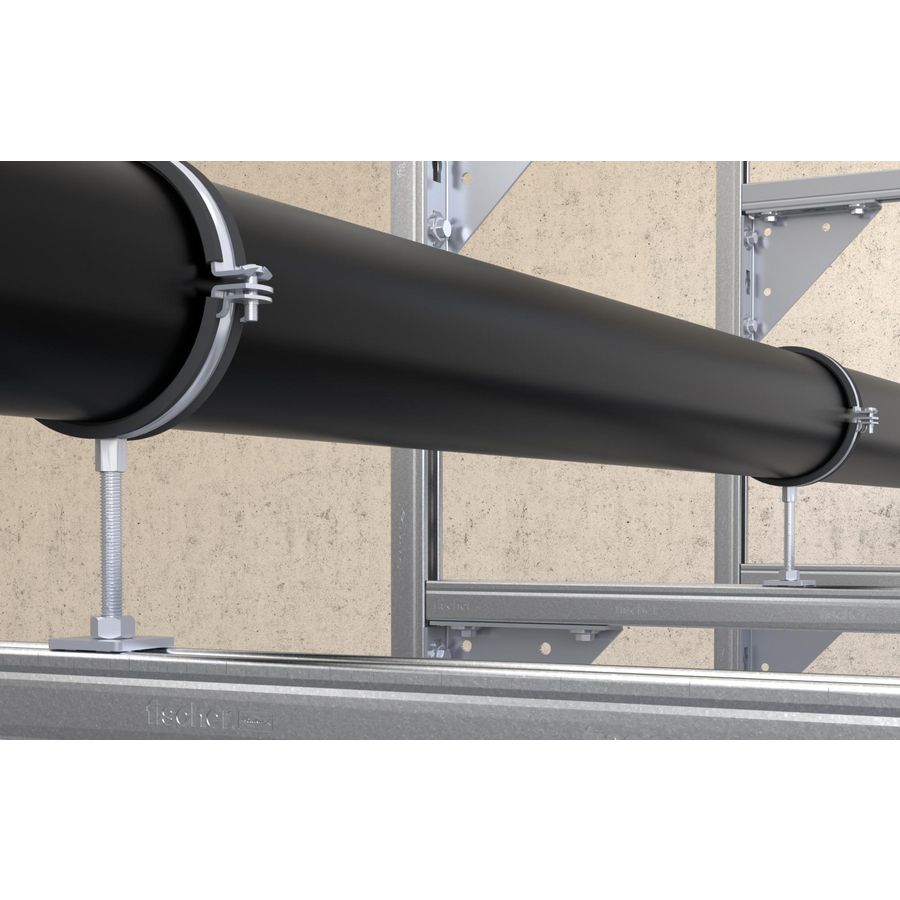 Schuifmoer metalen plaat FCN Clix M10 rvs A4 VVE=25