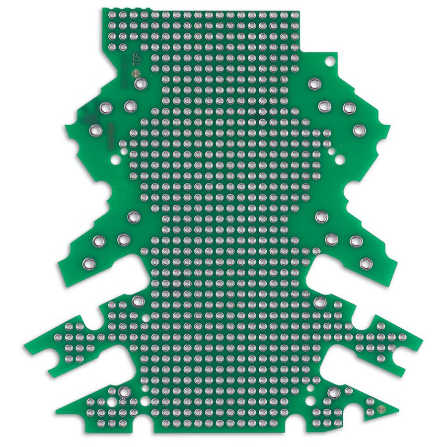 Printplaat met gatenraster 2-2-aansluitniveaus VVE=5
