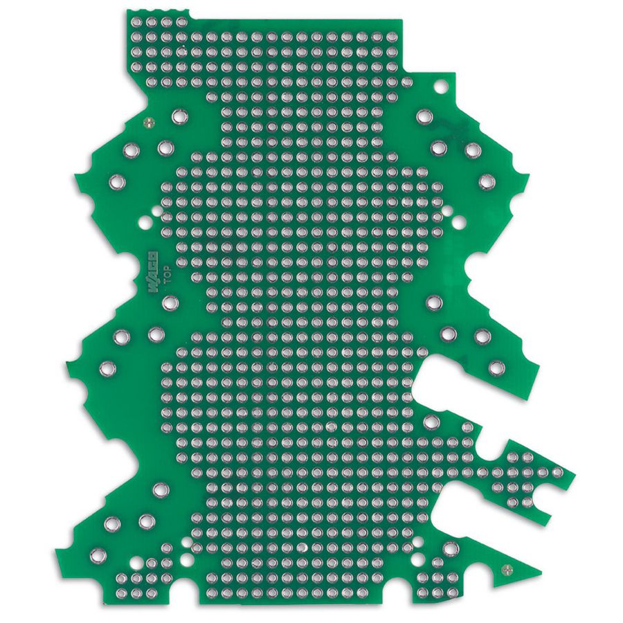 Printplaat met gatenraster 3-2-aansluitniveaus VVE=5