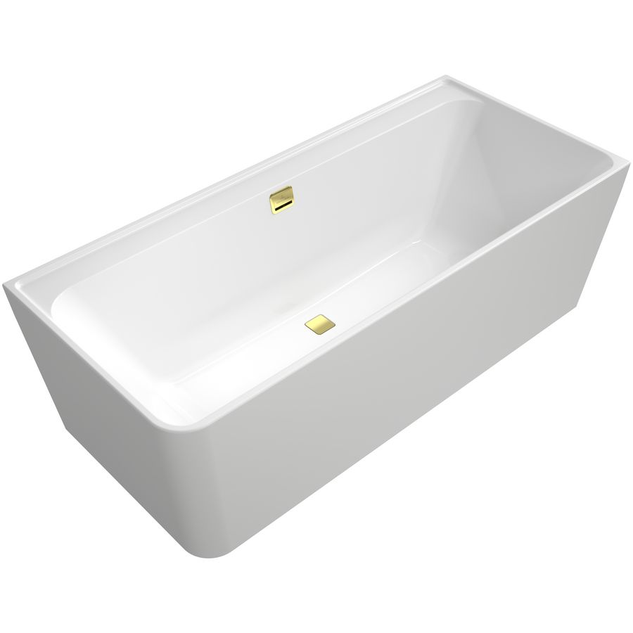 Ligbad Collaro wandm. hoek re. ClrDm Gold UBA180COR9CRBCVJ01