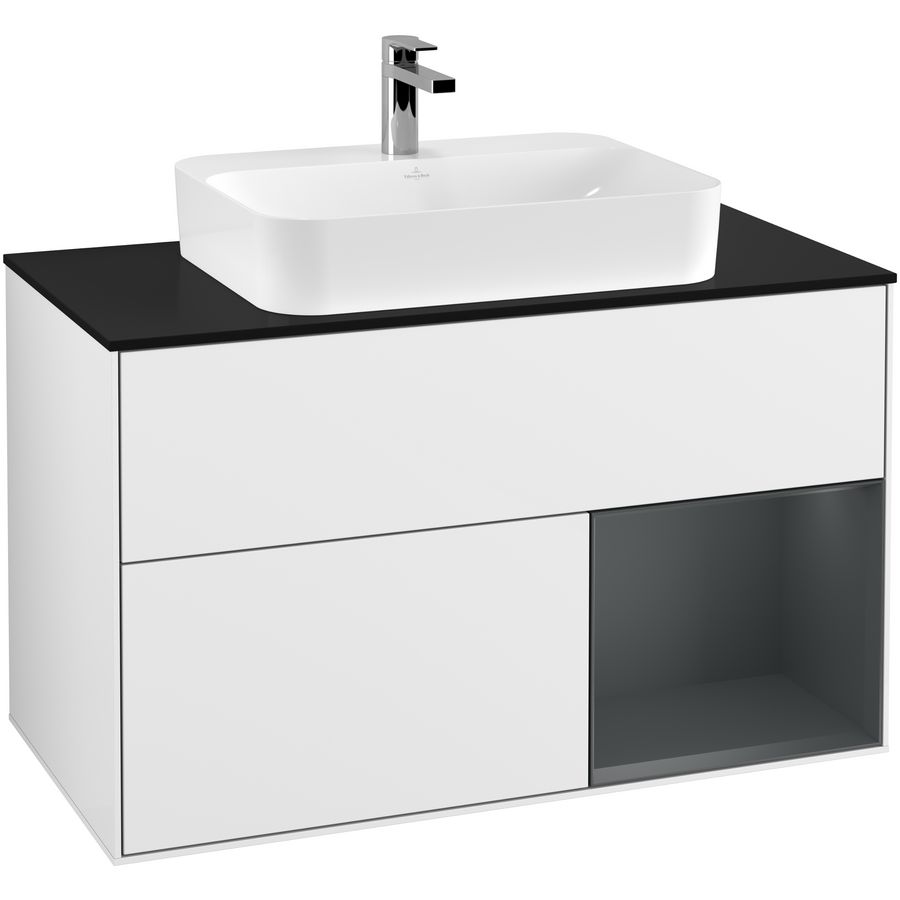 Wastafelonderkast Finion 1000x603x501mm G.White.L G372HGGF
