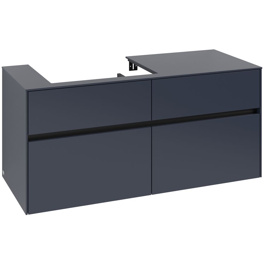 Wastafelonderkast Collaro 1200x548x500mm Marine Blue C08200VQ