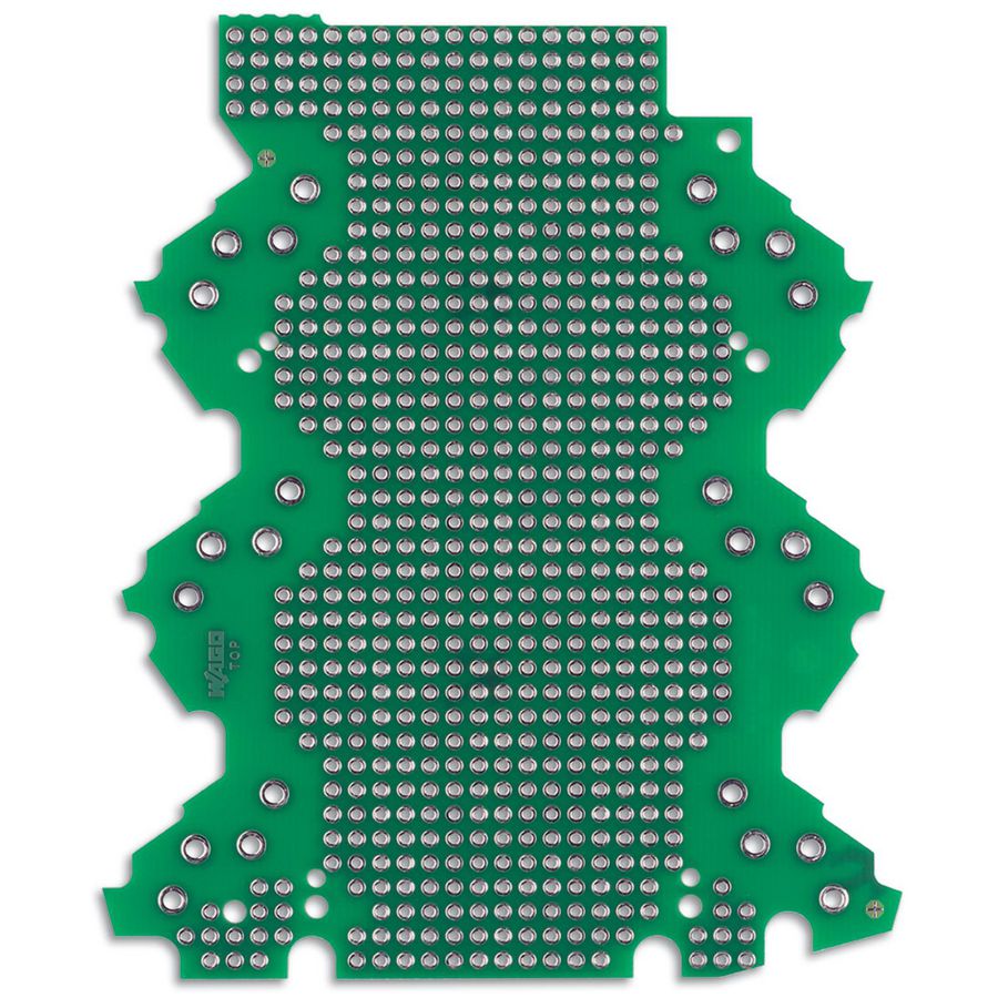 Printplaat met gatenraster 3-3-aansluitniveaus VVE=5