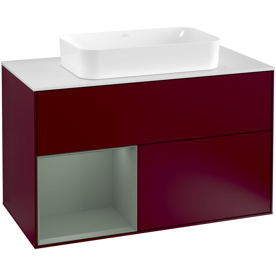Wastafelonderkast Finion 1000x603x501mm Peony Matt Lacquer G241GMHB