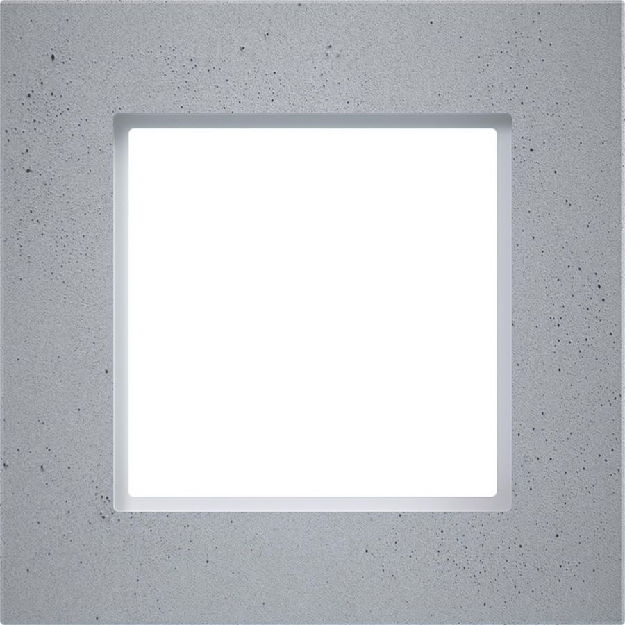 LED-afdekraam 1-voudig, A.8, concrete stone, glad beton