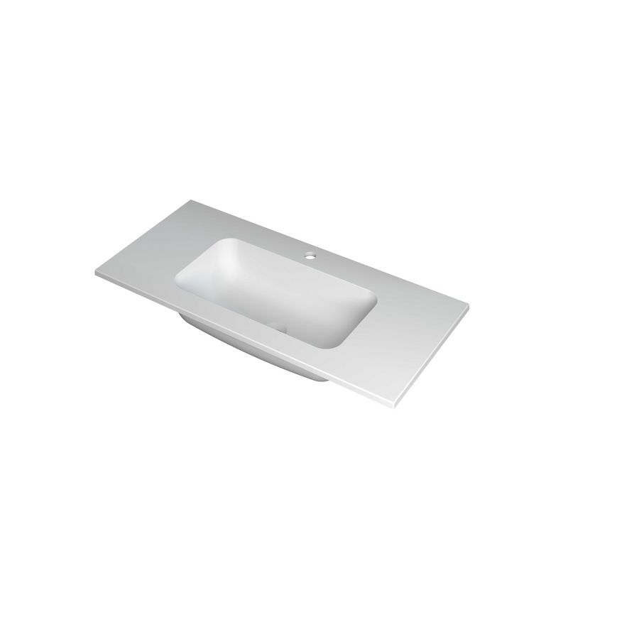 Wastafel polystone midden met 1 kraangat 3407251