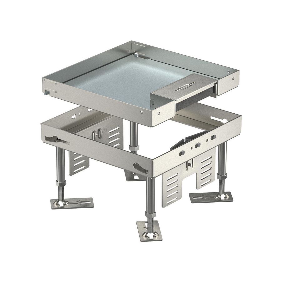 Vierkante cassette snoeruitgang 200x200mm rvs A2 1 7409210