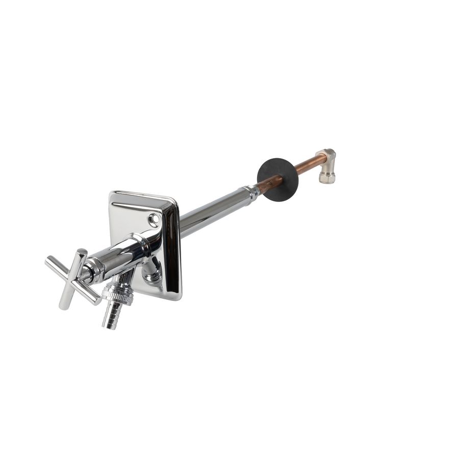 Gevelkraan Deluxe vorstvrije Chroom 1/2" 15mm 230-500mm