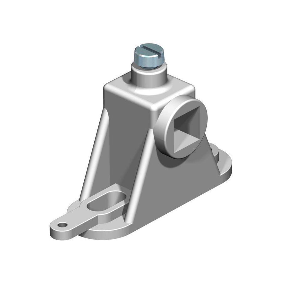 Railsteun v.potentiaalvereff. 120x120x53 grijs VVE=10