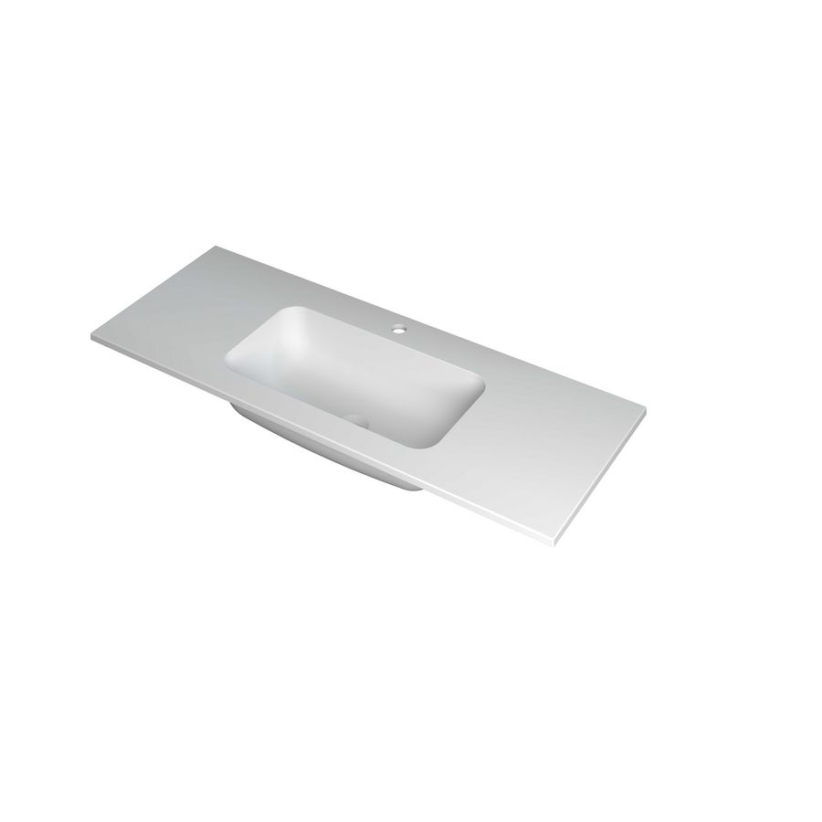 Wastafel polystone midden met 1 kraangat 3407261