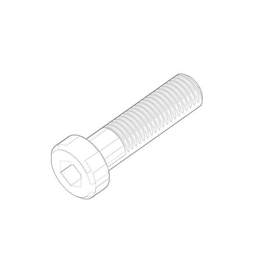 Bevestiging Cilinderschroef met binnenzeskant M8x30mm
