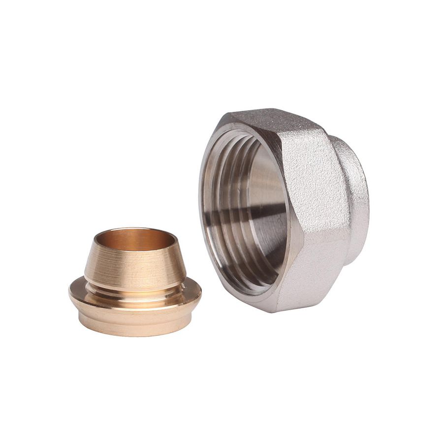 Knelfitting tbv FE/CU G 3/4" 12mm vernikkeld VVE=10