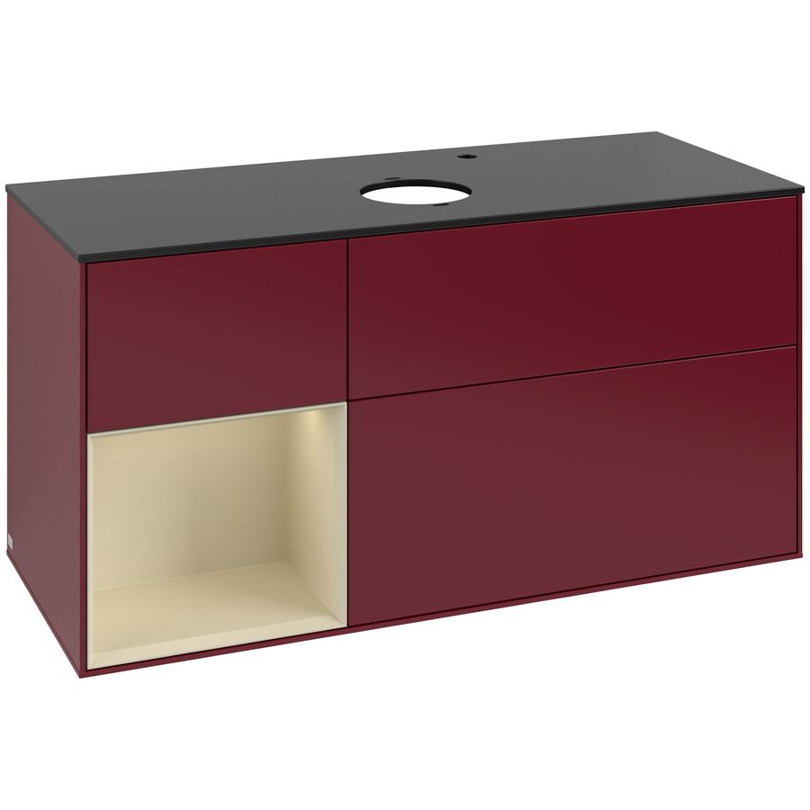 Wastafelonderkast Finion 1200x603x501mm Peony Matt Lacquer F942HJHB