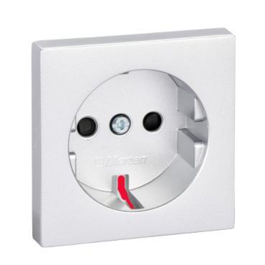 Centraalplaat voor contactdoos-Aluminium-Systeem M
