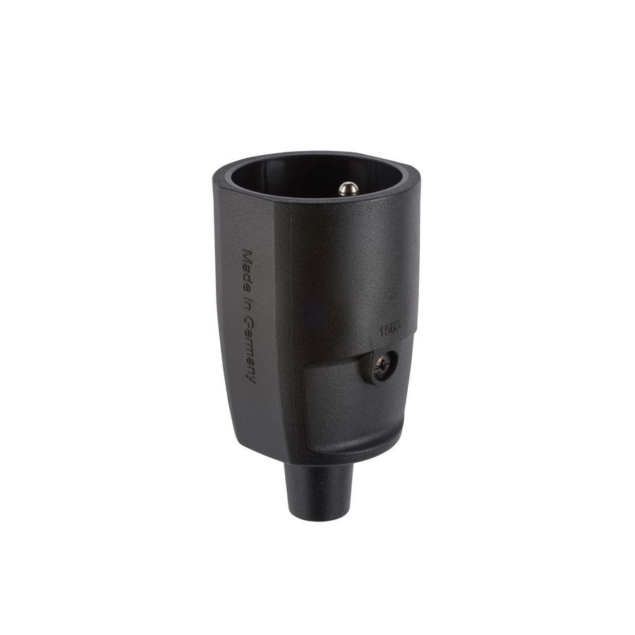 Koppelcontactstop geaard compact Frans/Belg. IP20 zw. VVE=10