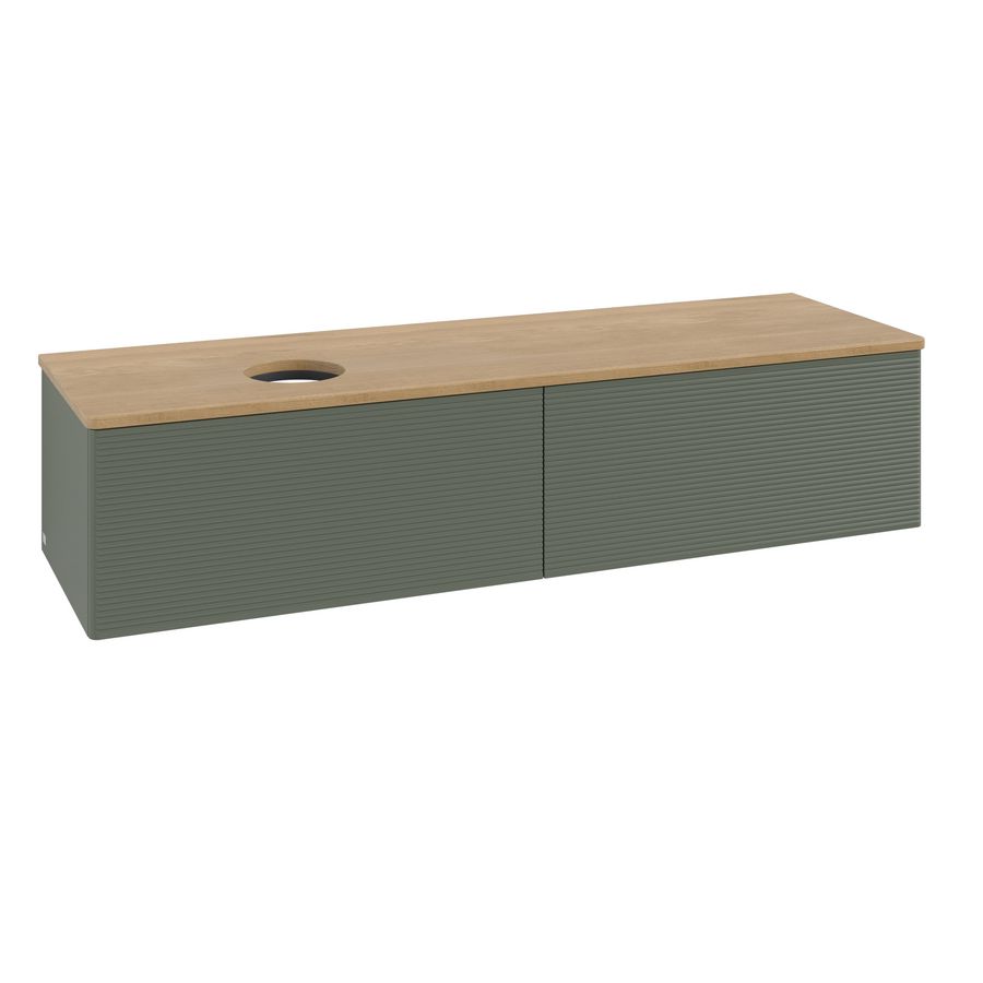 Wastafelonderkast Antao 1600x360x500mm L.Green Matt Lacquer K37111HL