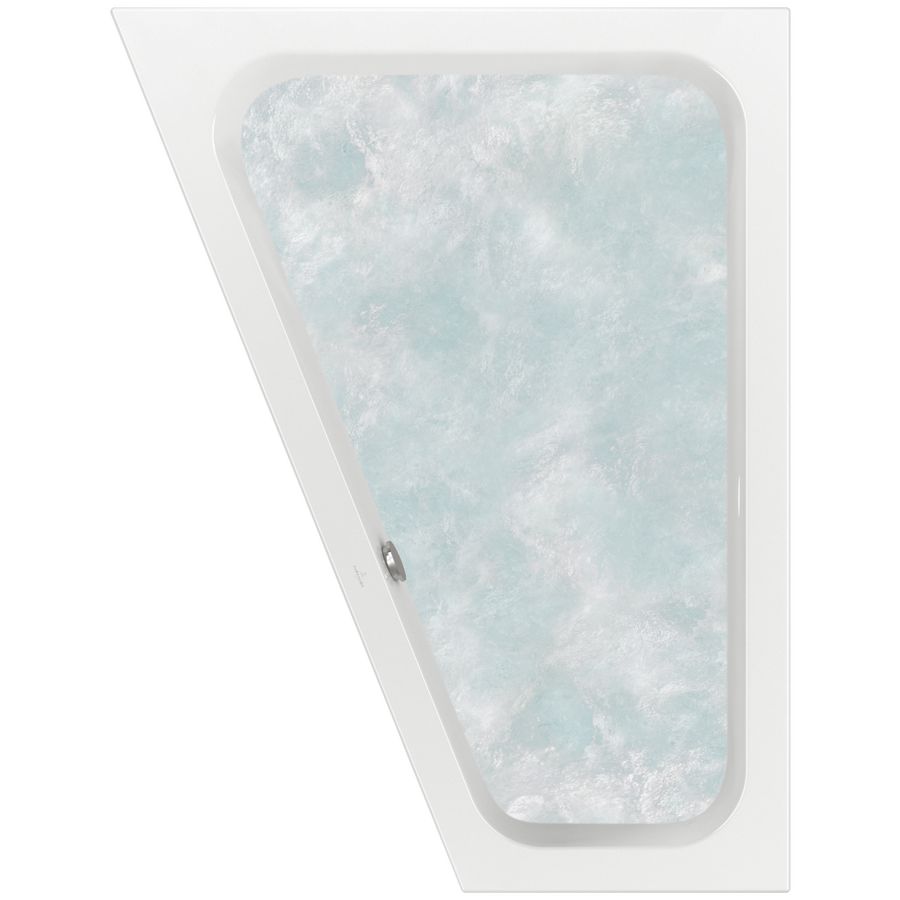 Bad asym LI. L&F square m/ Airpool-C 175x135cm A-wit pos.1WT