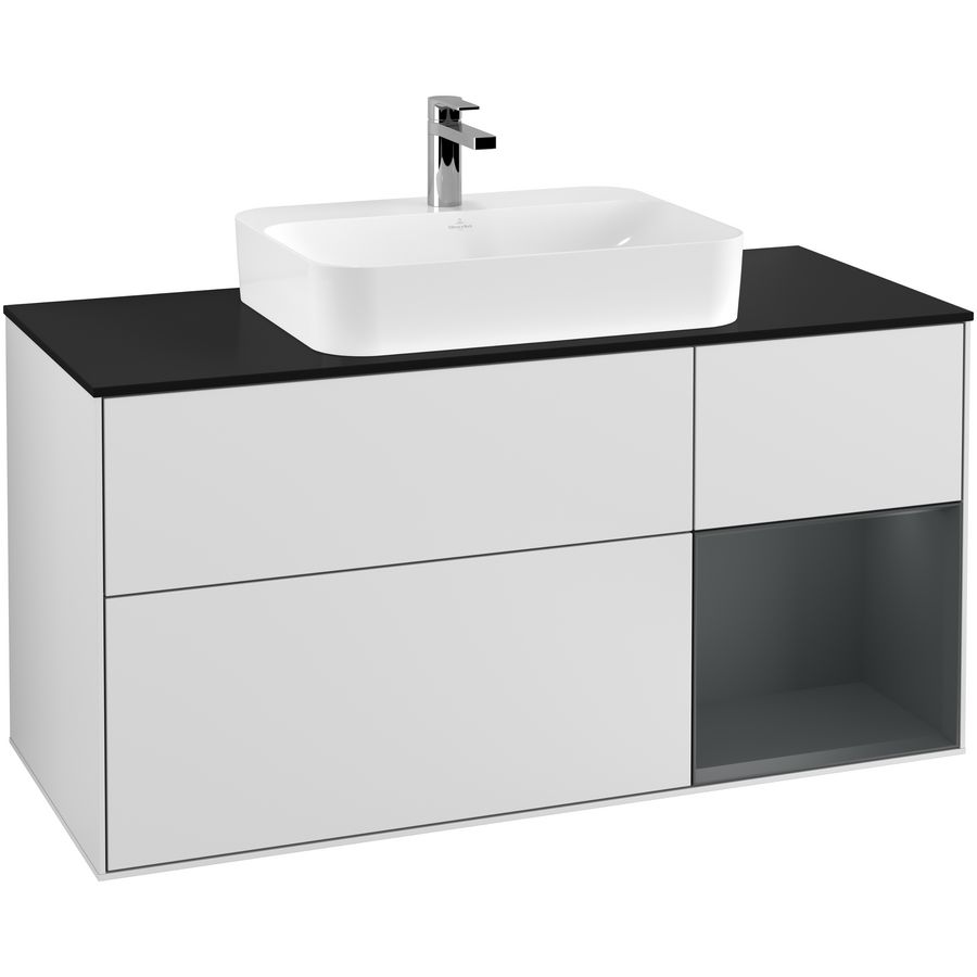 Wastafelonderkast Finion 1200x603x501mm White Matt Lacquer G422HGMT