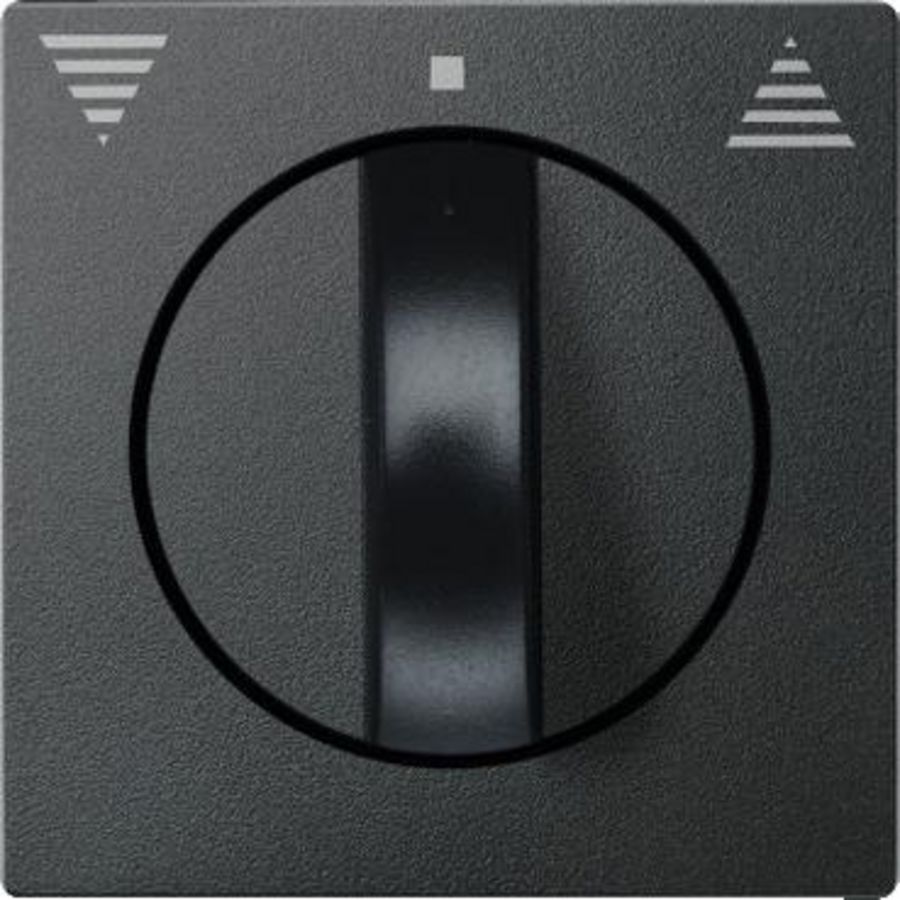 Centraalplaat voor jaloezieschakelaar Antraciet Systeem M