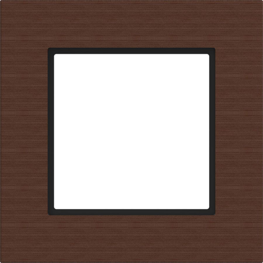 LED-afdekraam 1-voudig, A.8, umber wood, wengéhout