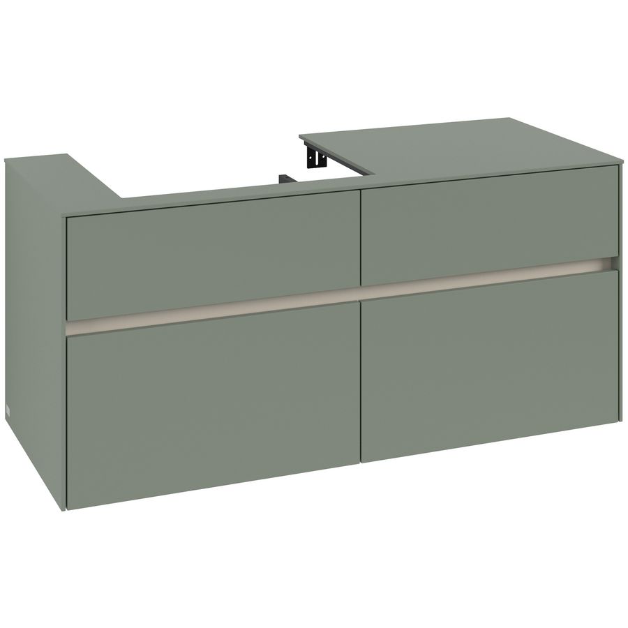 Wastafelonderkast Collaro 1200x548x500mm Soft Green C08200AF