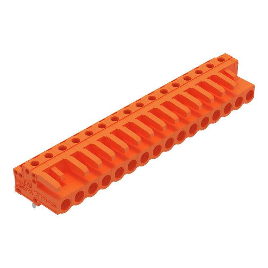 THT FE steker HA raster 5,08mm oranje 232-276 VVE=25