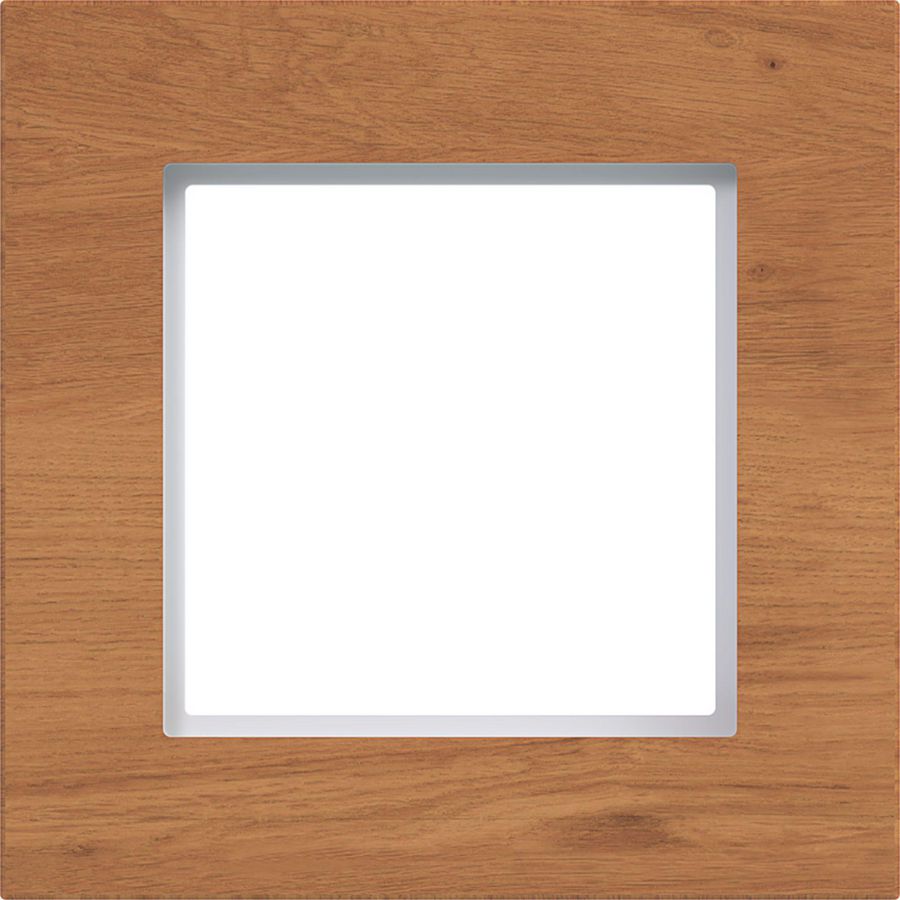 LED-afdekraam 1-voudig, A.8, natural wood, eikenhout