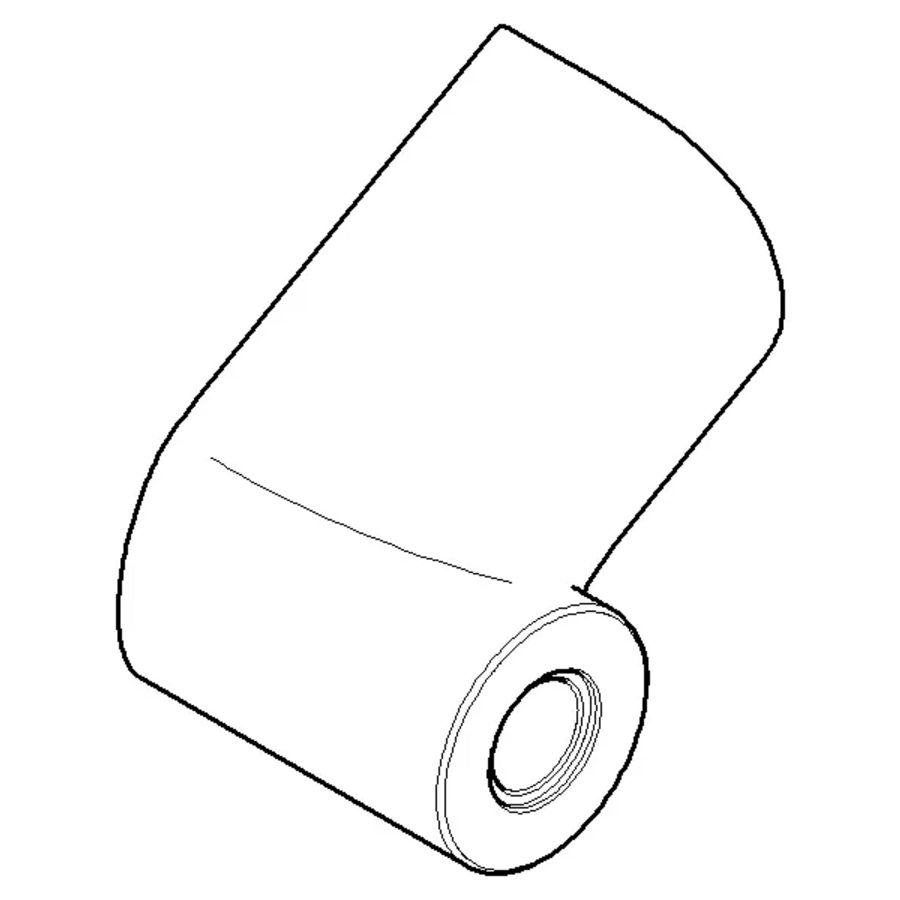 Houder voor toiletrolhouder 65x25x73mm Mat Wit