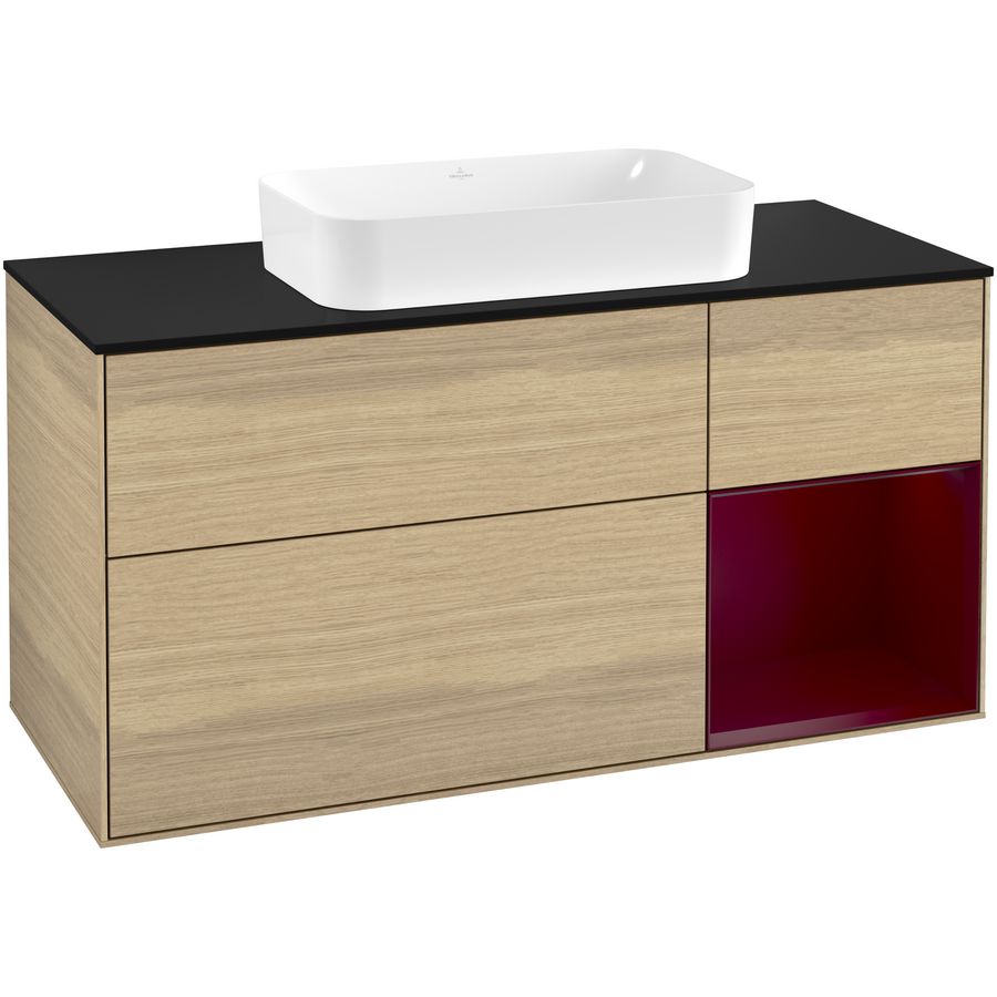 Wastafelonderkast Finion 1200x603x501mm Oak Veneer G302HBPC
