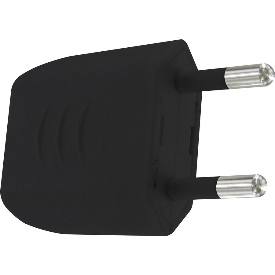 Stekker Euro kunststof 25A zij-invoer zwart 2-pack VVE=10