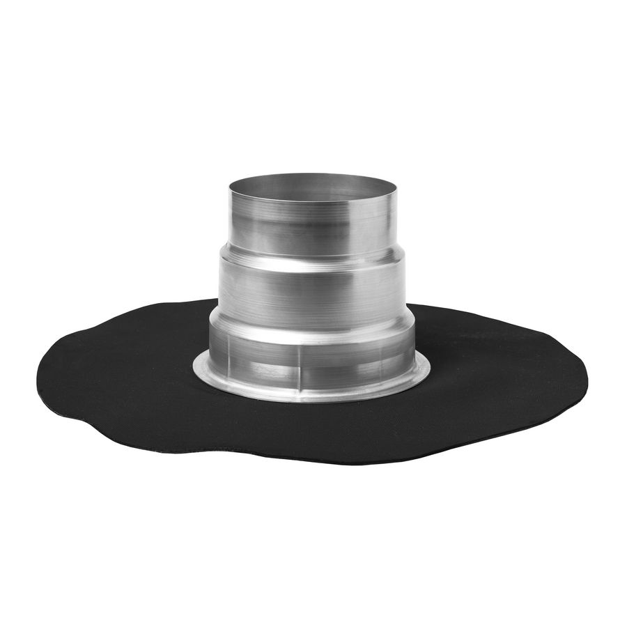 Plakplaat Prefab enkelwandig 138mm incl. Resitrix SK-W rondel (EPDM)