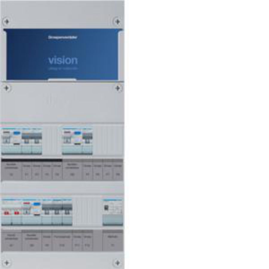 Groepenkast 4-groepenverdeler HS 3xALS 30mA +F+T 1-fase