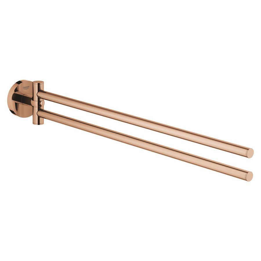 Essentials handdoekhouder warm sunset (bronskleurig) 2-lids