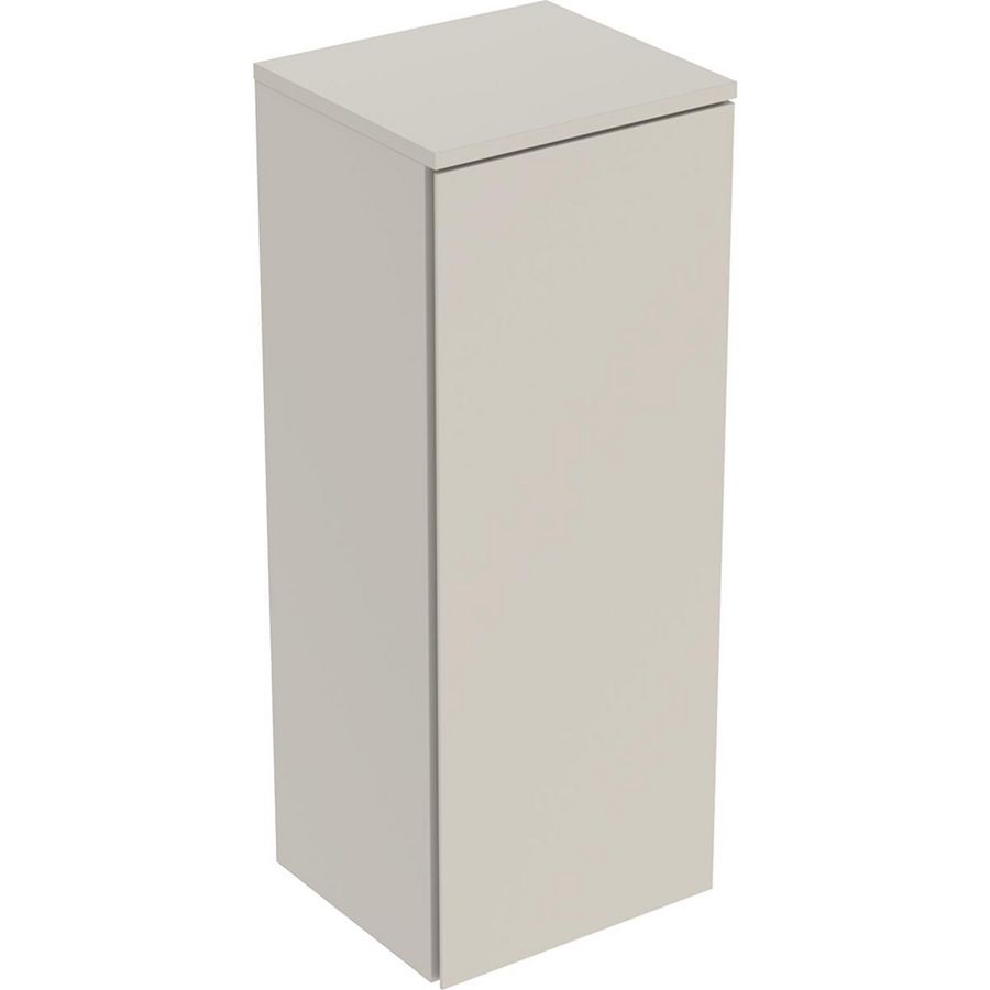 Half hoge kast 1 deur: 33x85x29.7cm zandgrijs / gelakt zijdemat
