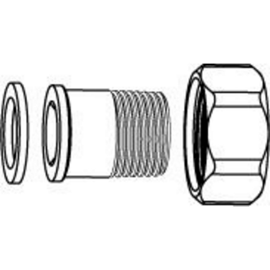 Koppeling DN15 1/2"bt.