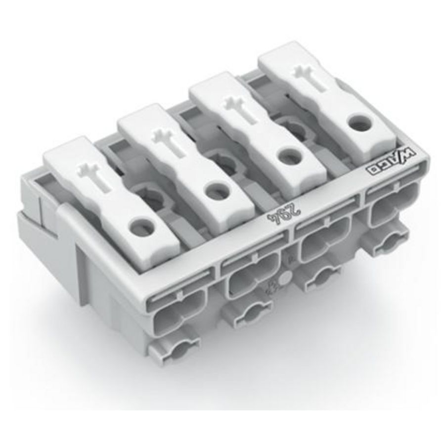 Kroonklem Drukknop extern z. PE-contact wit 294-4004 VVE=500