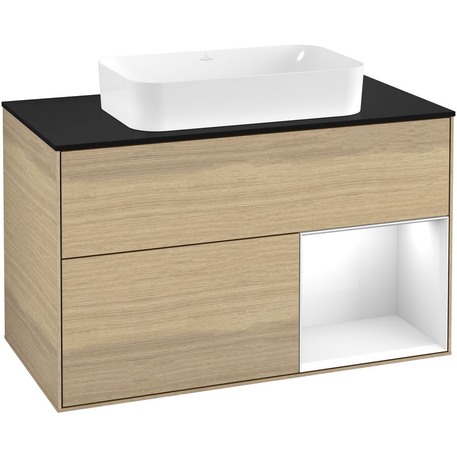 Wastafelonderkast Finion 1000x603x501mm Oak Veneer G252GFPC