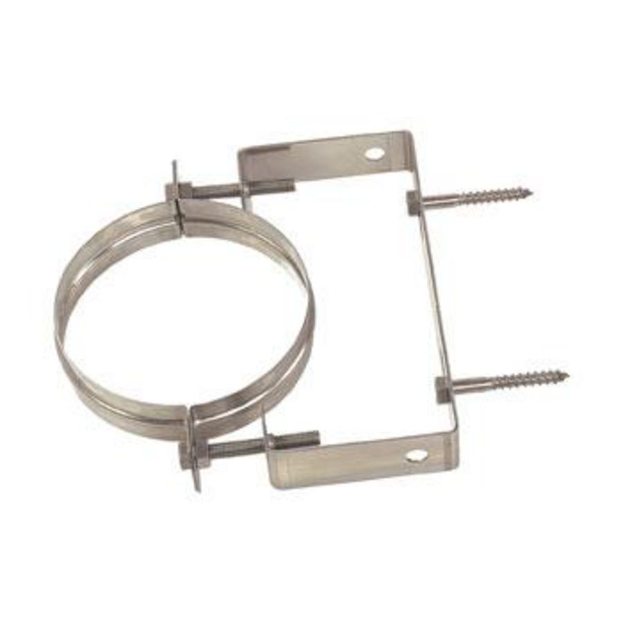 Rolux buitenwandsysteem muurbeugel conc 80/125 pp/inox