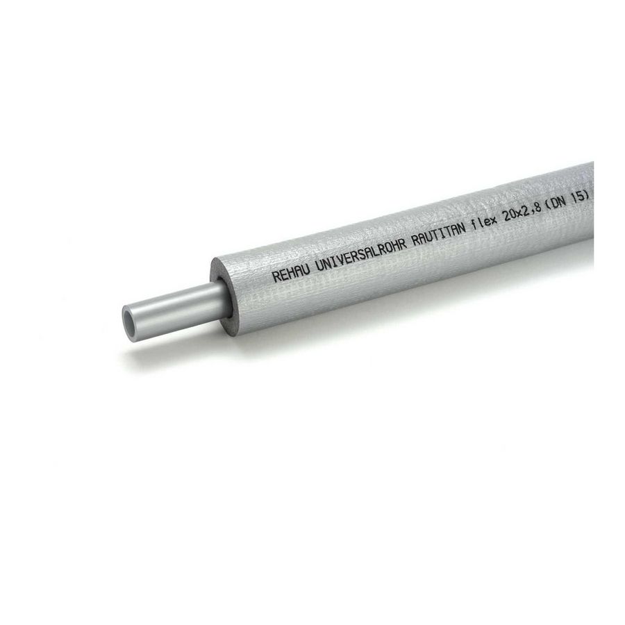 Rol a 25m. Kunststof buis RAUTITAN Flex 16x2,2mm + iso.26mm