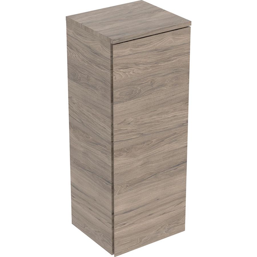 Half hoge kast 1 deur: 33x85x29.7cm walnoot hickory / Melamine houtstructuur