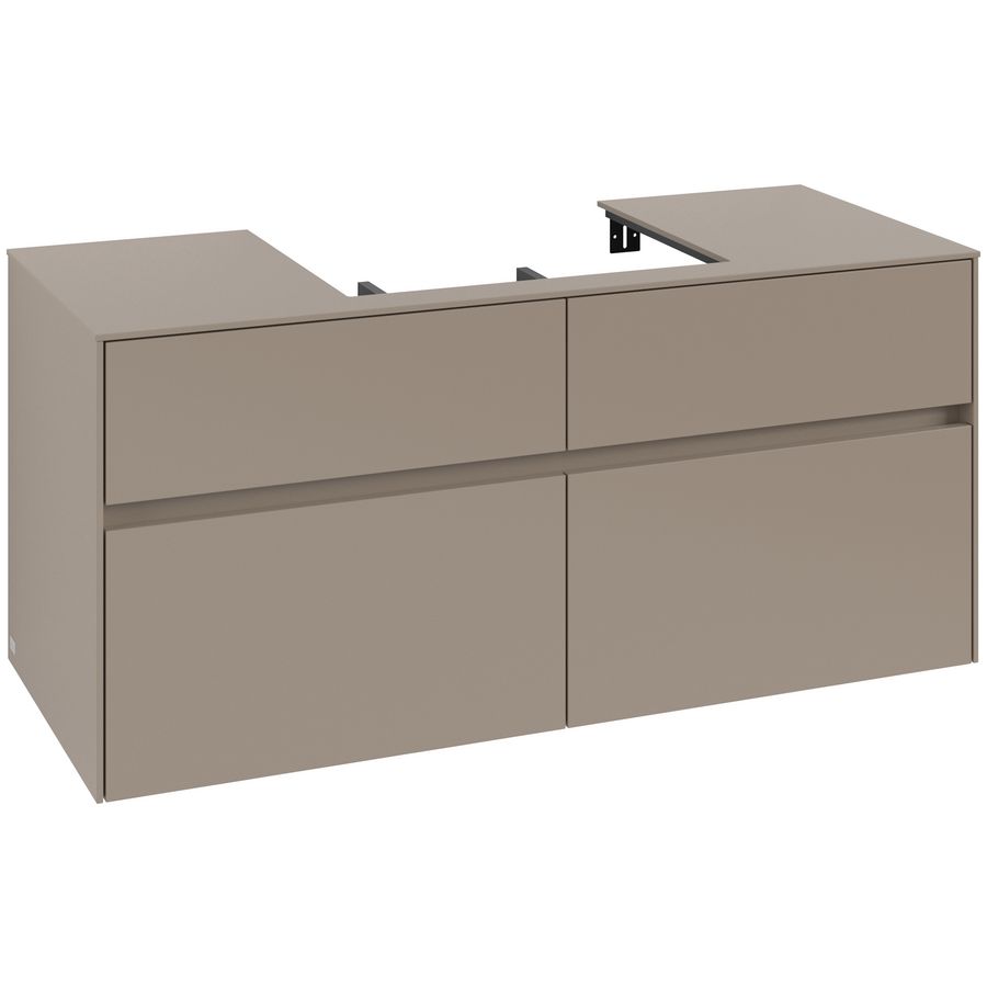 Wastafelonderkast Collaro 1200x548x500mm Taupe C081B0VM