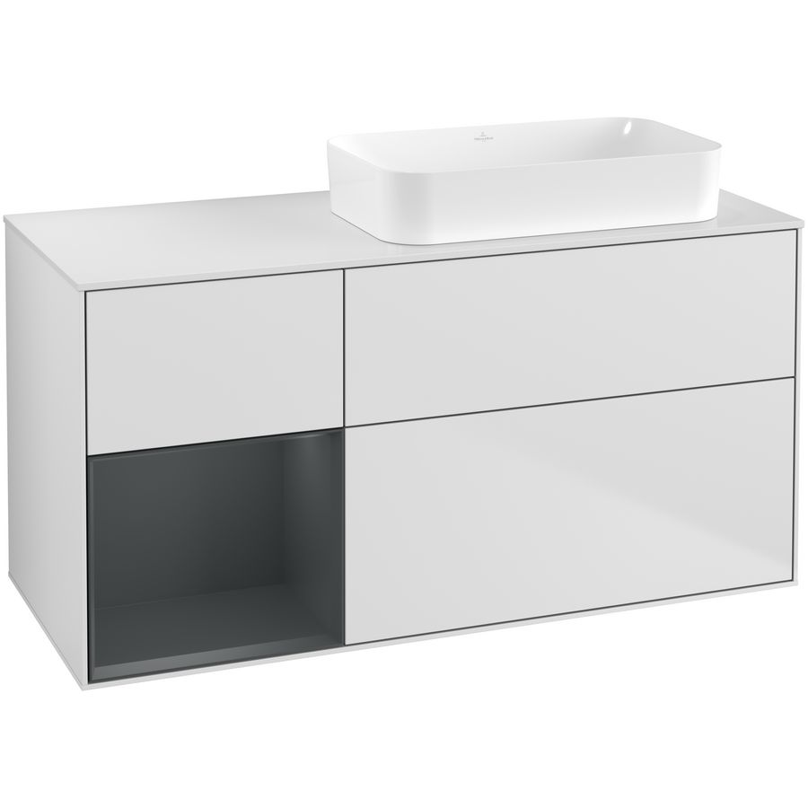 Wastafelonderkast Finion 1200x603x501mm White Matt Lacquer G681HGMT