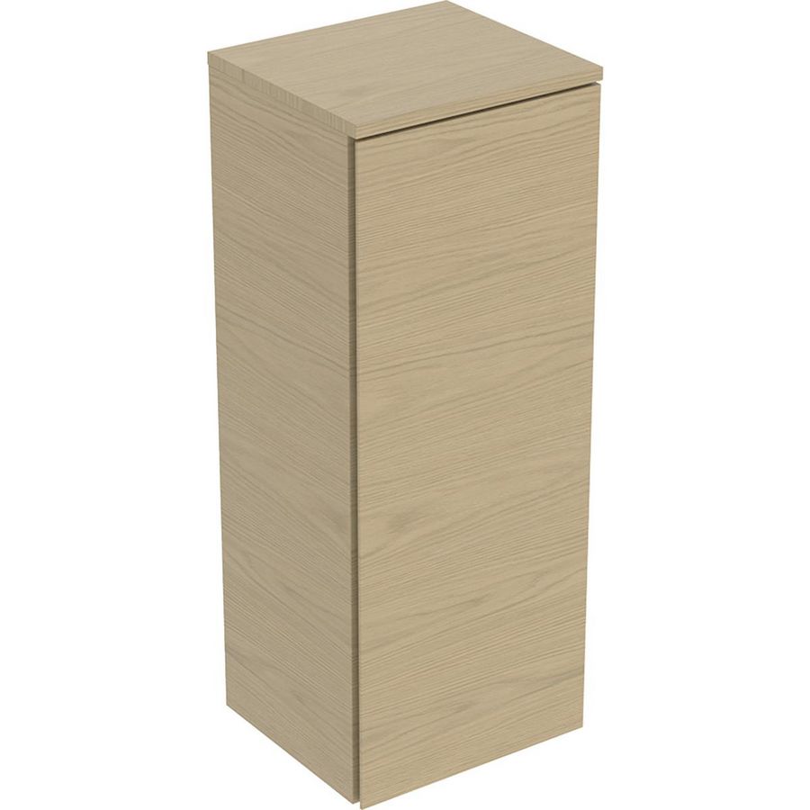 Half hoge kast 1 deur: 33x85x29.7cm eik naturel / Melamine houtstructuur