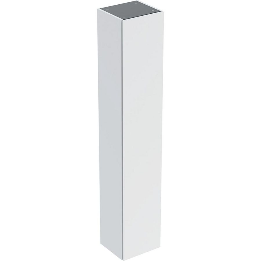 Hoge kast 1 deur: 33x180x29.8cm wit / gelakt zijdemat