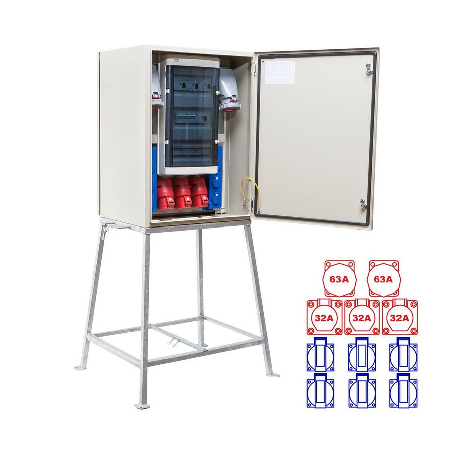 kWh-meterkast 80A 2x63/5 2x32/5 6xSchuKo C