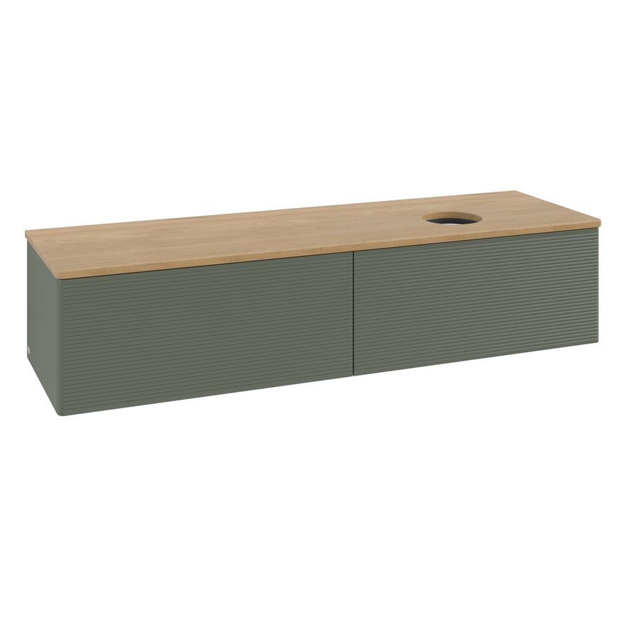Wastafelonderkast Antao 1600x360x500mm L.Green Matt Lacquer K38111HL