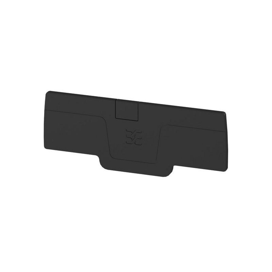 Afsluit- eindplaat zwart h:75.55mm b:2.1mm V-0 We VVE=50