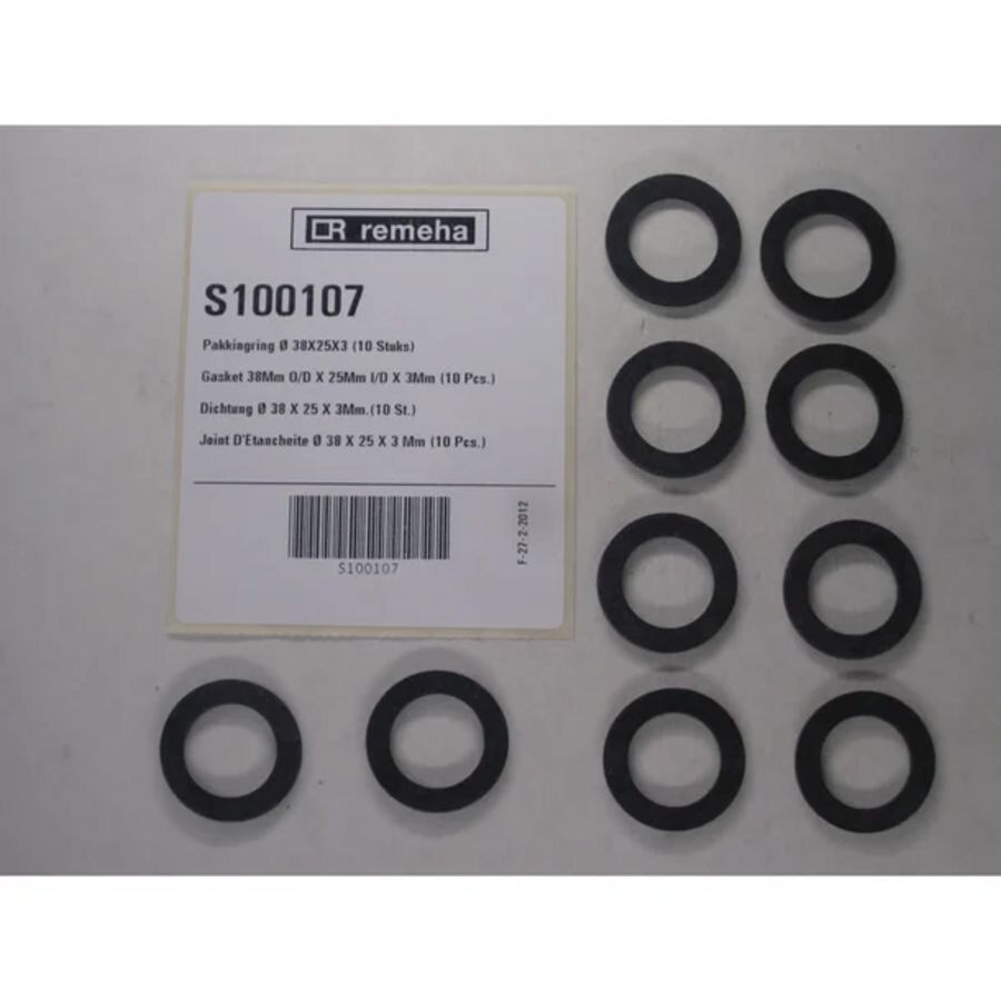 Set a 10st. Pakkingring Ø38x25x3 S100107